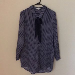 Urban Outfitters Shirtdress with Necktie